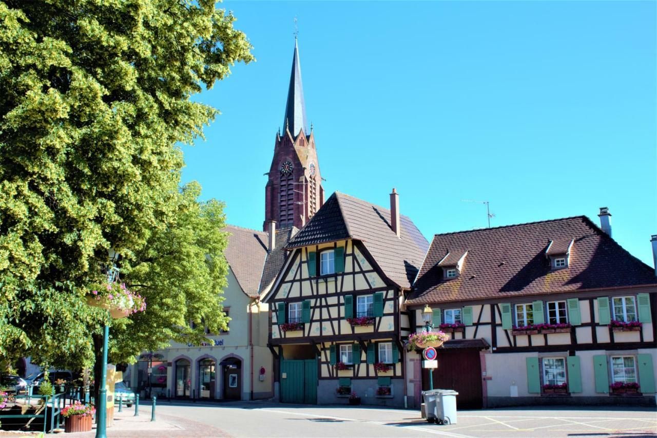 La Halte Des Vignes - Route Des Vins D'Alsace Appartement Scherwiller Buitenkant foto